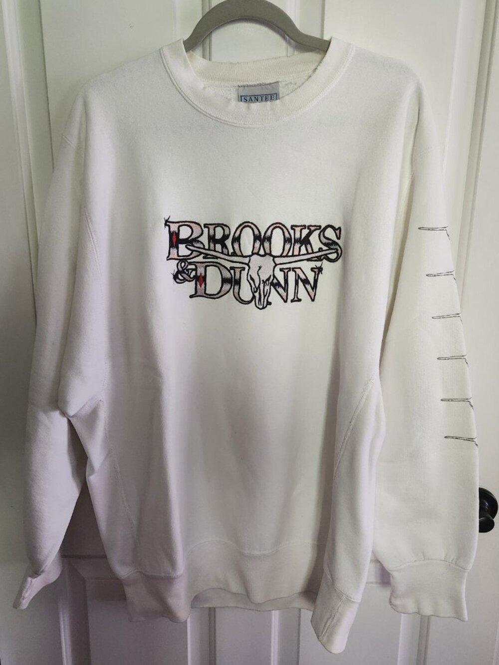 Santee Brooks and Dunn Neon Circus Tour Large Sweatshirt Vintage Country Hvywt - Picture 2 of 12
